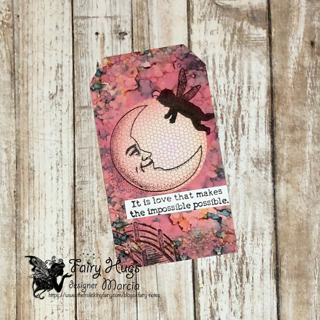 Fairy Hugs Stamps - Happy Moon - Fairy Stamper