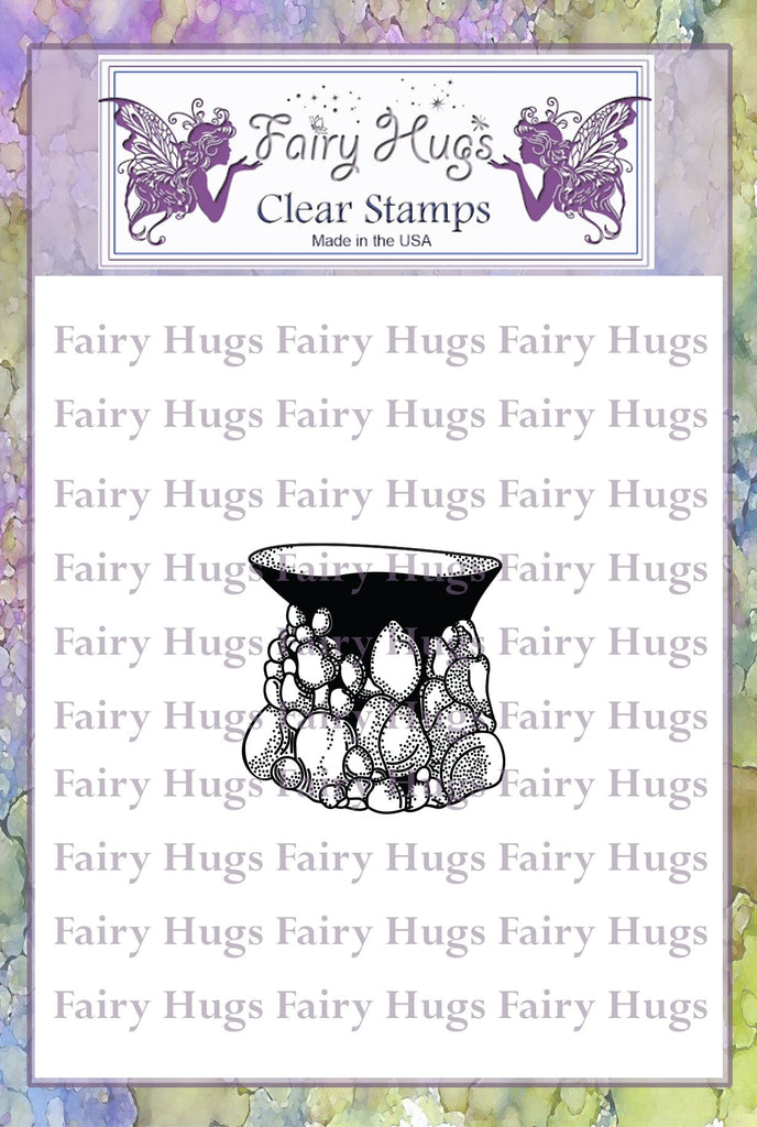 Fairy Hugs Stamps - Stone Pedestal - Fairy Stamper