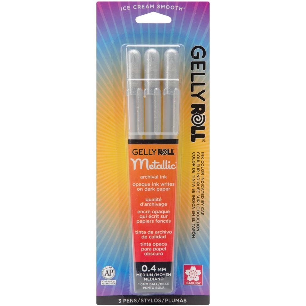 Gelly Roll Pens - Silver - Set Of 3 - Lavinia World