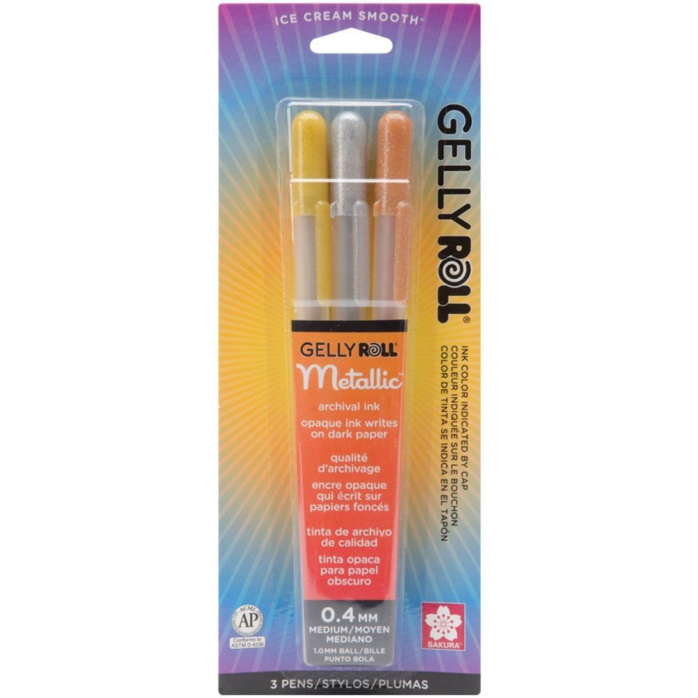 Gelly Roll Pens - Metallic Colors - Set Of 3 - Lavinia World