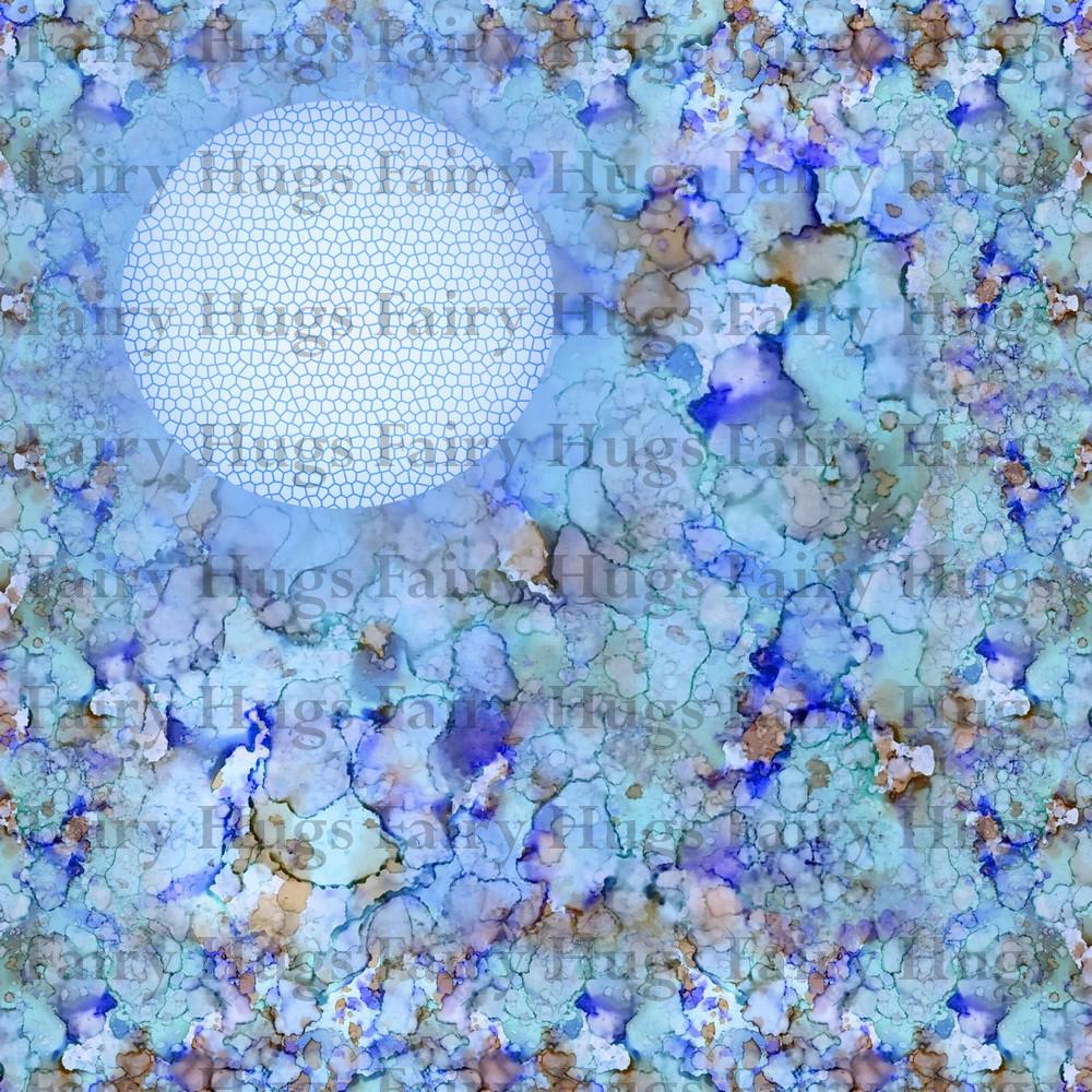 Fairy Hugs - Backgrounds - 6" x 6" - Blue Lagoon - Fairy Stamper