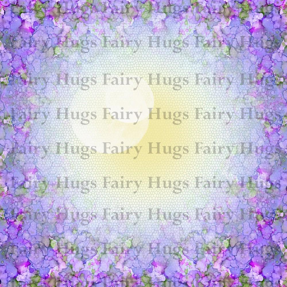 Fairy Hugs - Backgrounds - 6" x 6" - Lavendar Dilly - Fairy Stamper