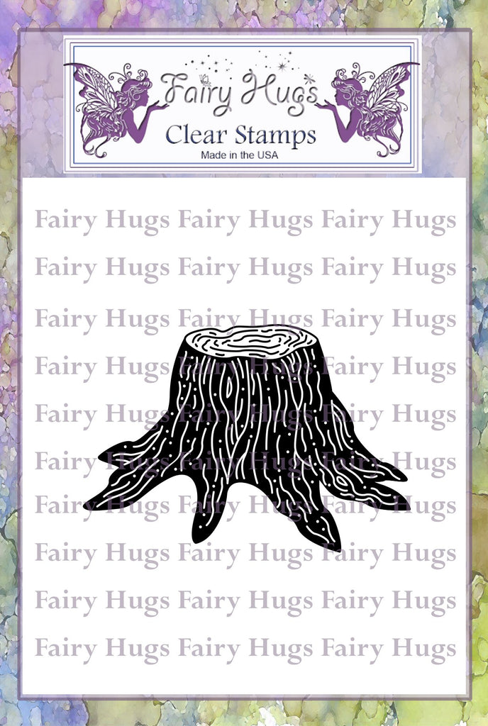Fairy Hugs Stamps - Tree Stump - Fairy Stamper