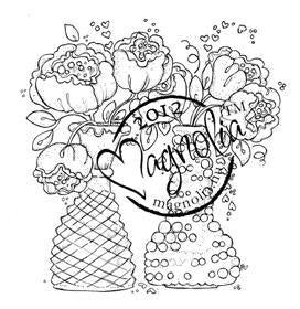 Magnolia Stamps - With Love Collection - Bouquets With Love #1147 - Fairy Stamper