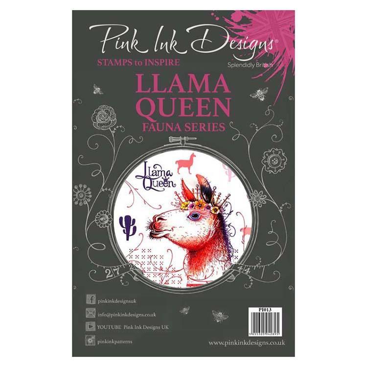 Pink Ink Designs - Stamps - Llama Queen - Lavinia World