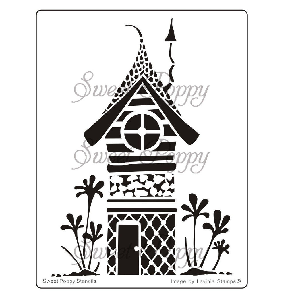 Sweet Poppy - Stencils - Fairy Zen House - Fairy Stamper