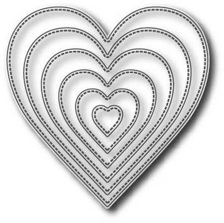 Tutti Designs Dies - Nesting Stitched Hearts - Lavinia World