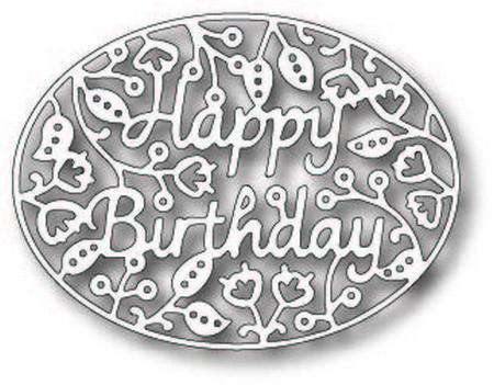 Tutti Designs Dies - Happy Birthday Oval - Lavinia World