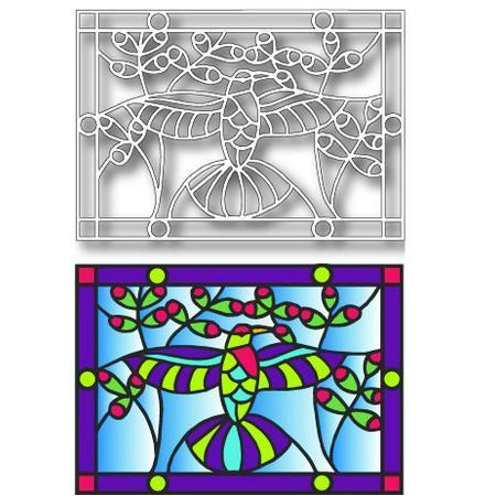 Tutti Designs Dies - Hummingbird Stained Glass - Lavinia World
