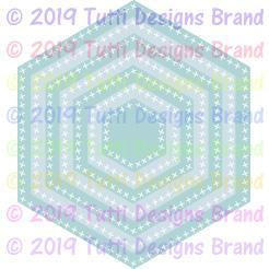 Tutti Designs Dies - Cross Stitch Hexagons - Lavinia World