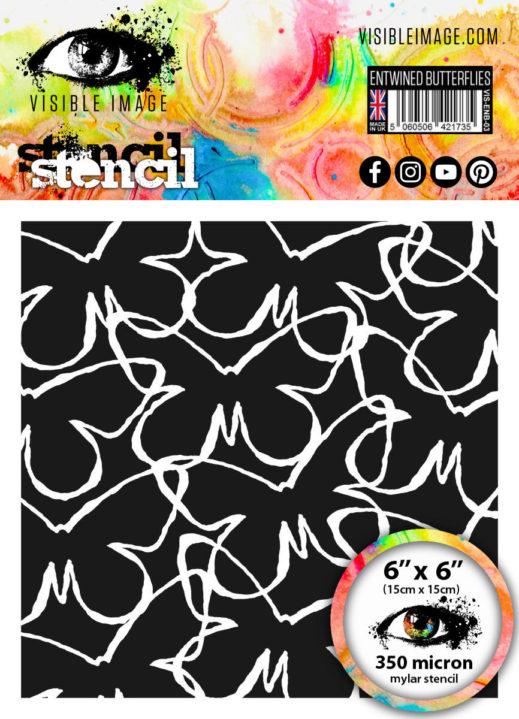 Visible Image - Stencils - Entwined Butterflies - Lavinia World