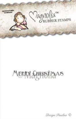 Magnolia Stamps - Winter Wonderland Collection - Merry Christmas Text - Fairy Stamper